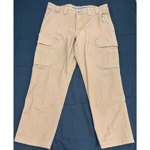 Duluth Trading Co. Flex Fire Hose Cargo Pants, Khaki, Men's 40x32